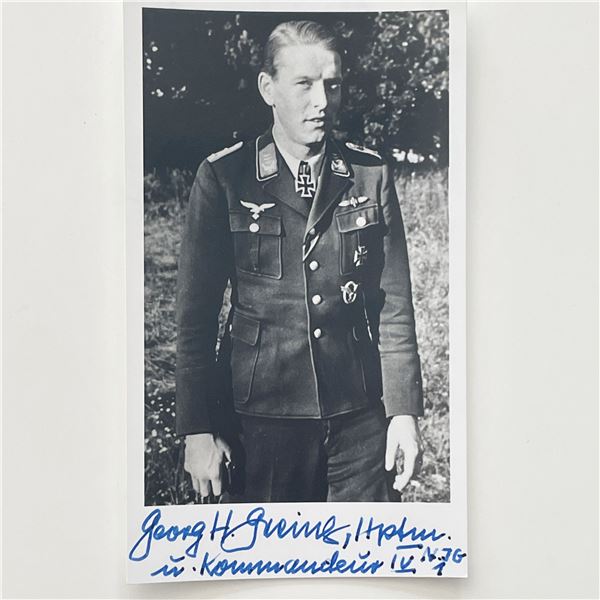 WWII German officer signed photo