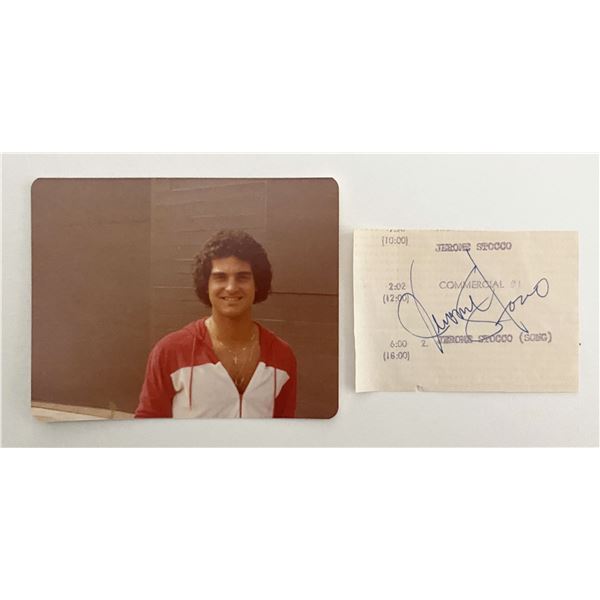 Jerome Stocco photo with original signature