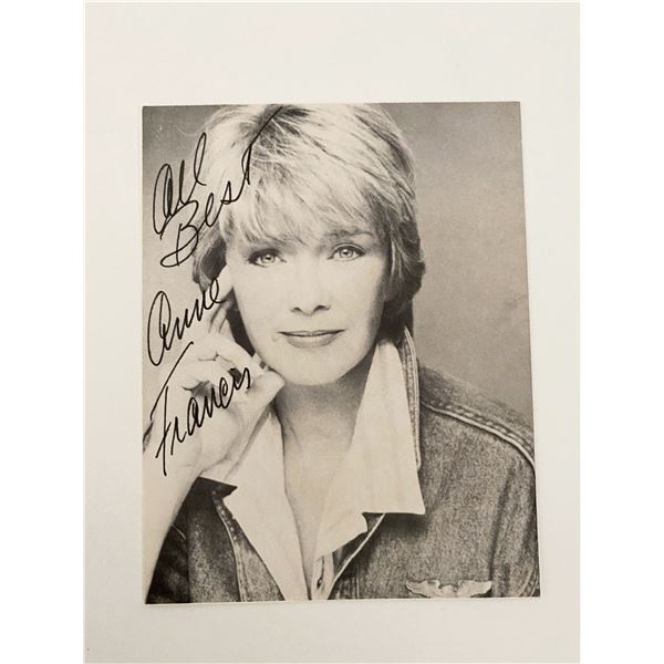 Anne Francis signed photo