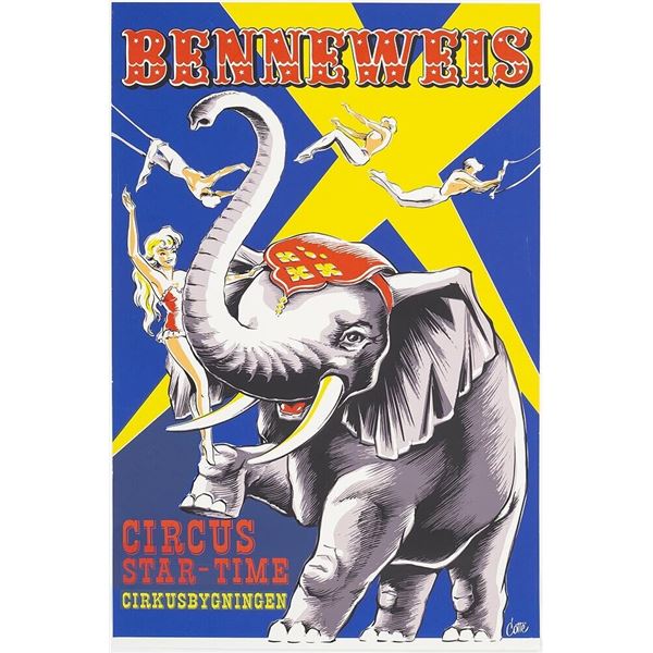 Benneweis Circus Star-Time Elephant Poster