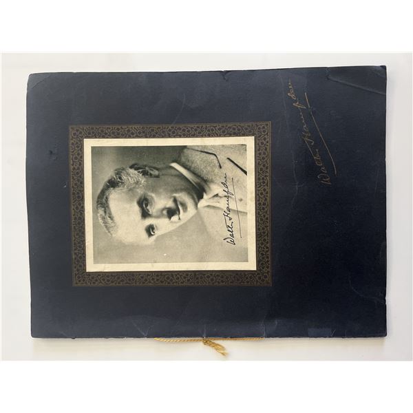Walter Hampden signed commemorative booklet