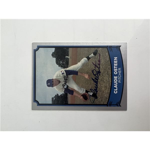 LA Dodgers Claude Osteen signed trading card