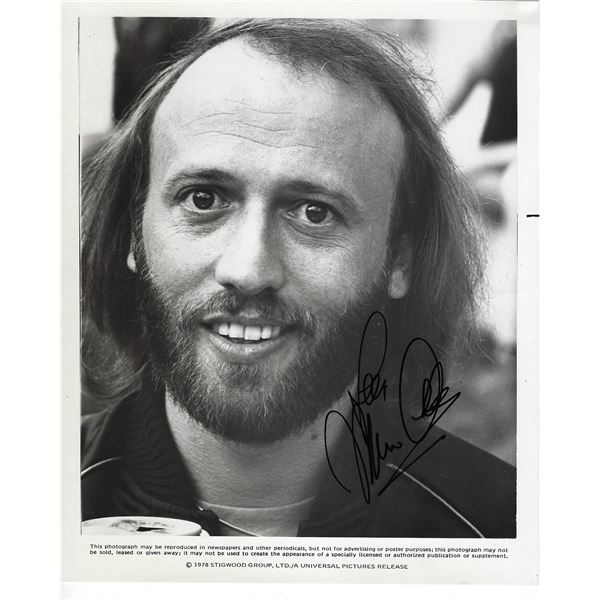 Maurice Gibb signed Bee Gees photo