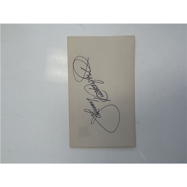 Indy race car driver Johnny Rutherford original signature