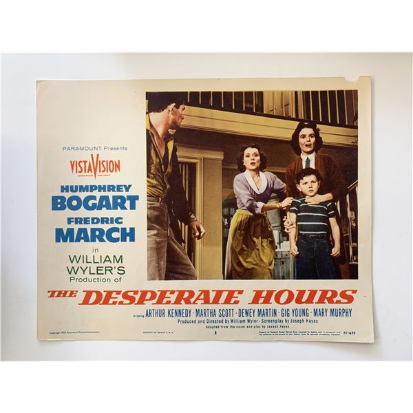 The Desperate Hours original 1955 vintage lobby card