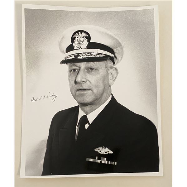 Rear Admiral Paul L. Krinsky signed photo