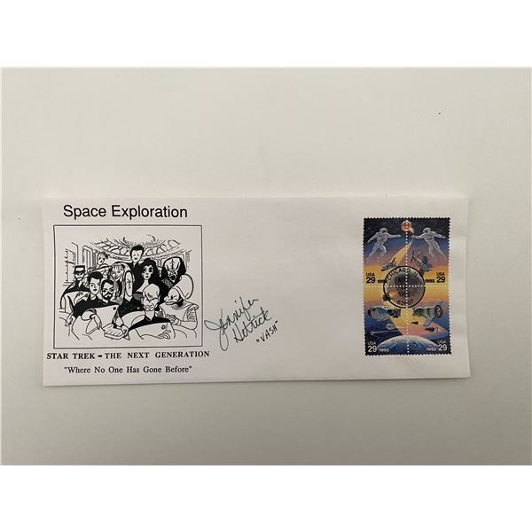 Star Trek: The Next Generation Jennifer Hetrick signed cover