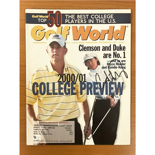 Candie Kung signed 2000 Golf World Magazine