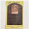 Image 1 : Lou Boudreau Signed Baseball Hall of Fame Plaque Postcard