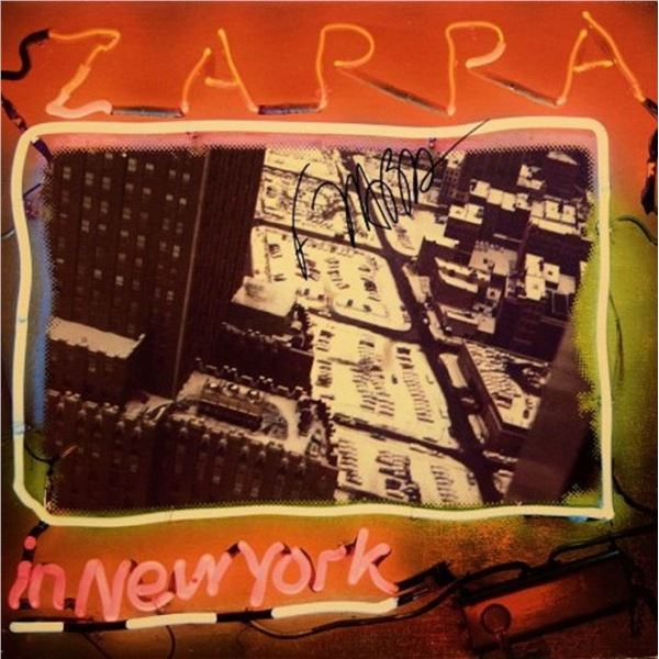 Frank Zappa signed "Zappa In New York" album