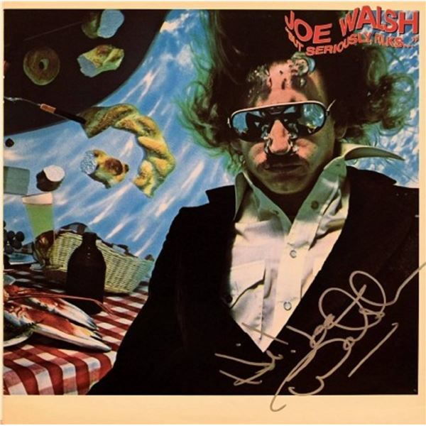 Joe Walsh signed "But Seriously Folks" album