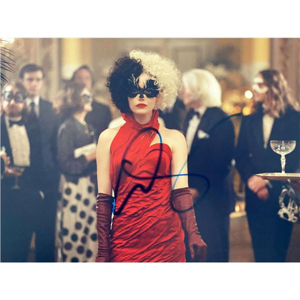 Cruella signed movie photo autographed by Emma Stone