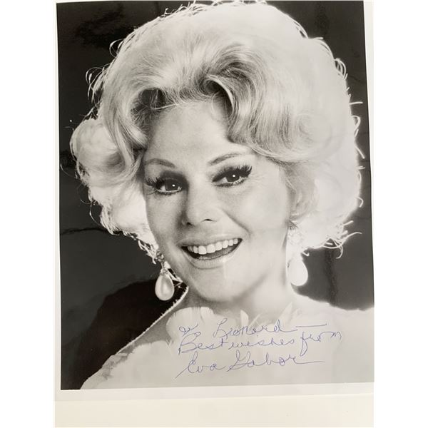 Eva Gabor signed photo