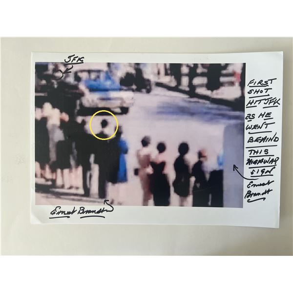 JFK assassination James M. Moore  signed photo