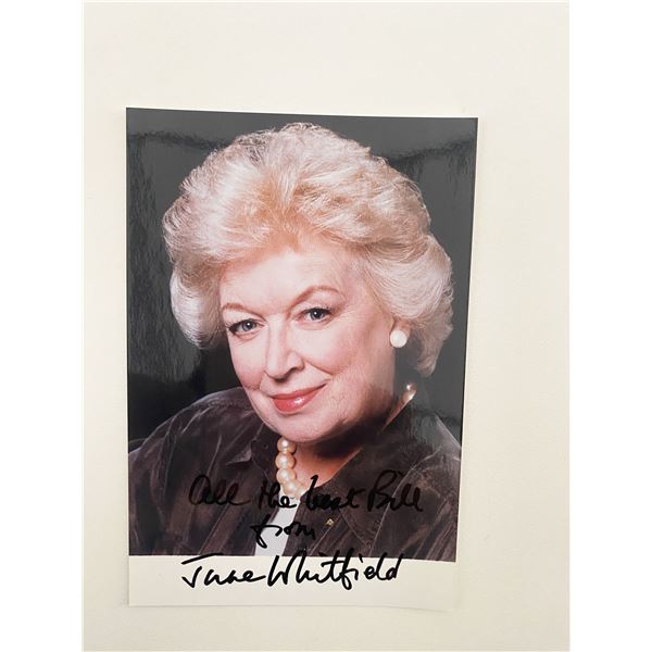 June Whitfield signed photo