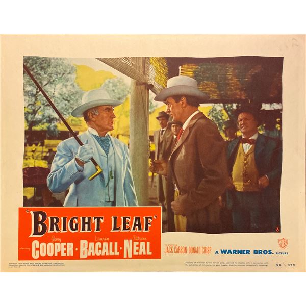 1950 Bright Leaf original vintage lobby card