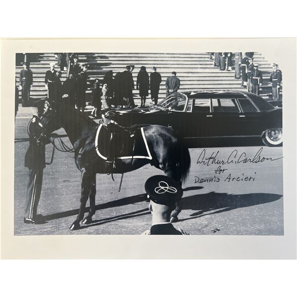 JFK Assassination  Arthur A. Carlson signed photo