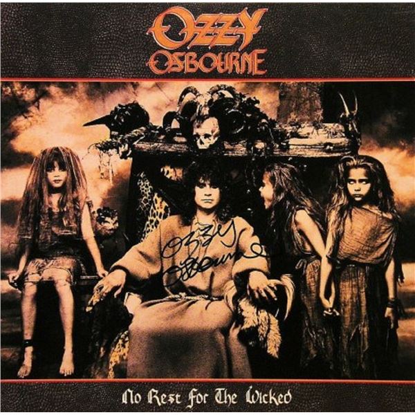 Ozzy Osbourne signed No Rest For The Wicked album