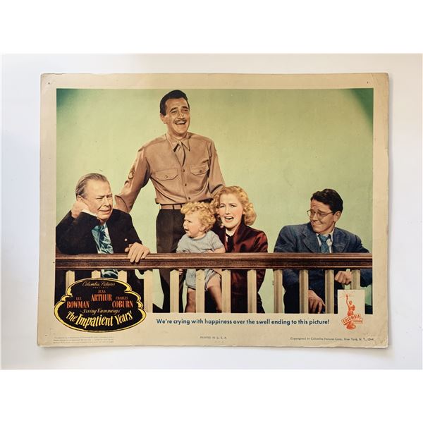 The Impatient Years original 1944 vintage lobby card