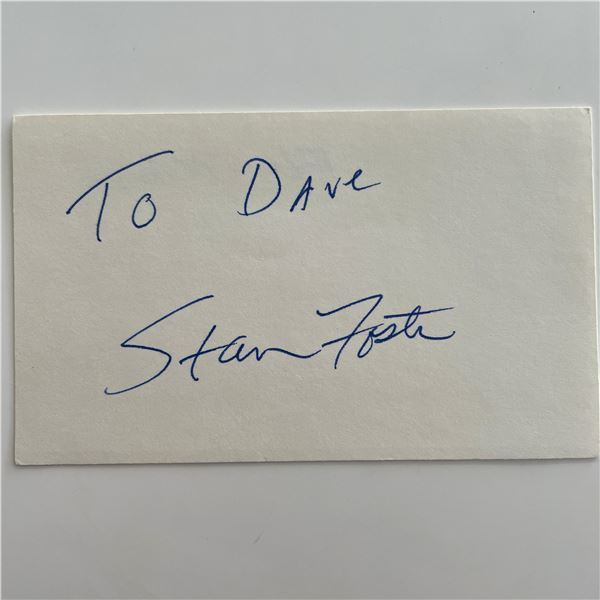Stan Foster original signaturec