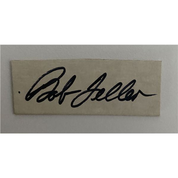 Baseball Player Bob Feller Original Signature
