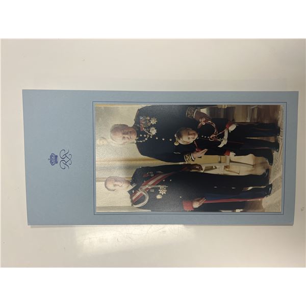 Monaco Royal Family Signed New Year's Card