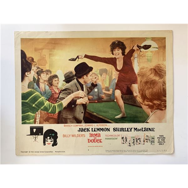 Irma la Douce original 1963 vintage lobby card