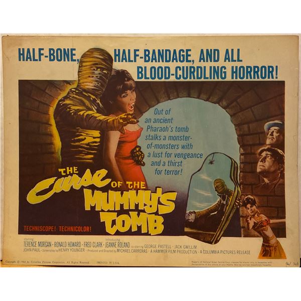 The Curse of the Mummy's Tomb 1964 original vintage lobby card