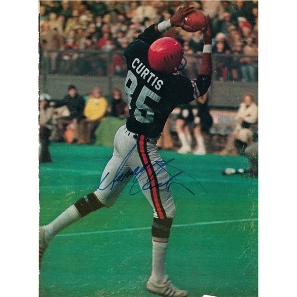 Isaac Curtis signed magazine photo