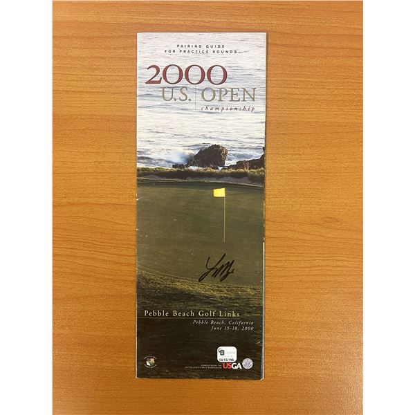 2000 Pebble Beach 100th U.S. Open Championship Larry Mize signed program - Global Authenticated