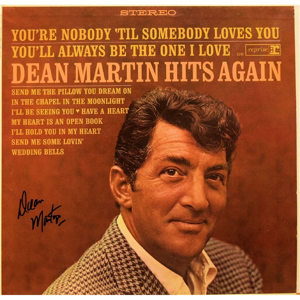 Dean Martin signed Hits Again album