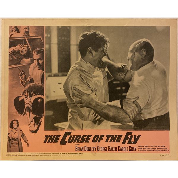 Curse of the Fly 1965 original vintage lobby card
