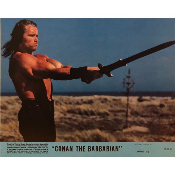 Conan the Barbarian 1982 original vintage lobby card