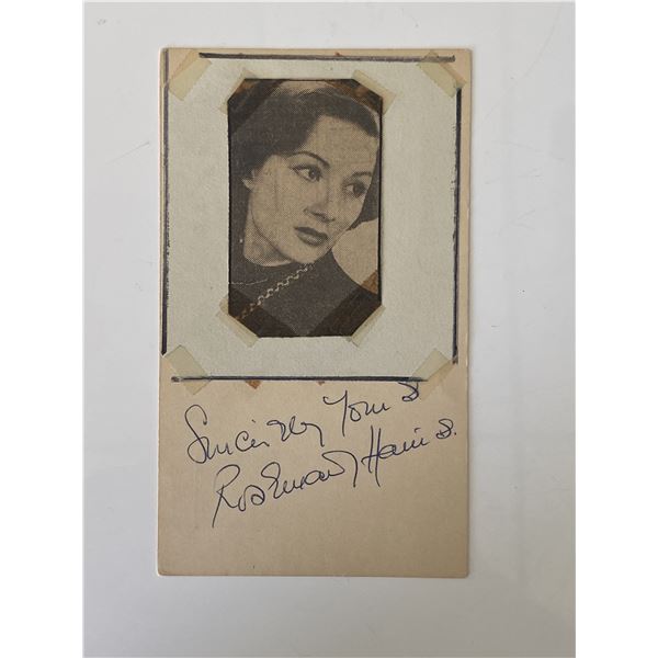 Rosemary Harris original signature