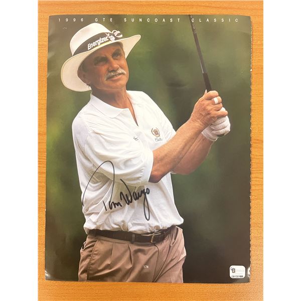 PGA Seniors' Championship winner Tom Wargo signed photo