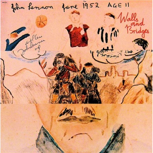 John Lennon signed "Walls And Bridges" album