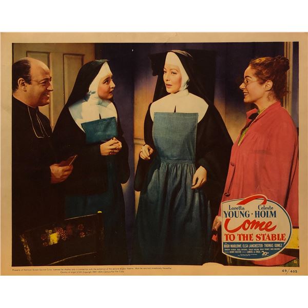 Come to the Stable 1949 original vintage lobby card