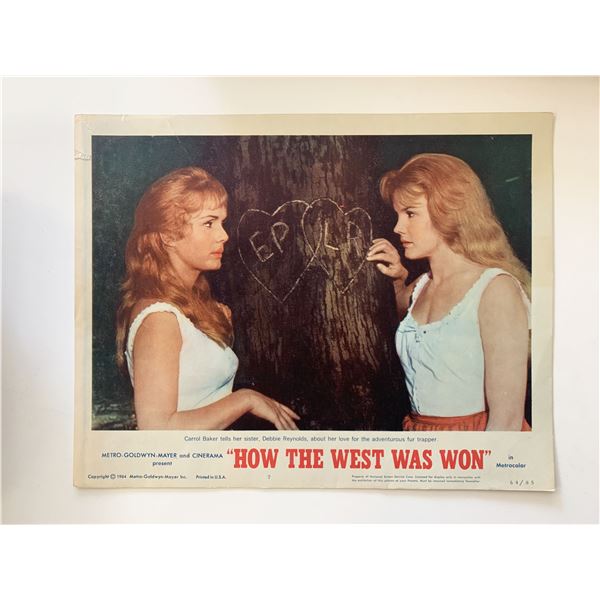 How the West Was Won original 1964 vintage lobby card