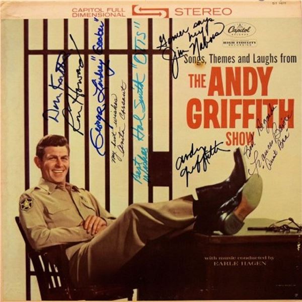 The Andy Griffith Show signed "Songs, Themes, & Laughs" soundtrack album