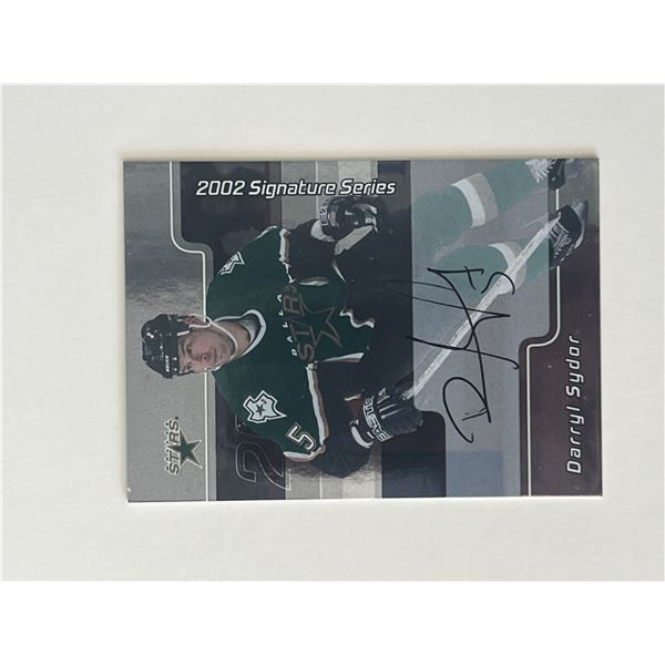 Dallas Stars Darryl Sydor 2002 In the Game #182 signed trading card