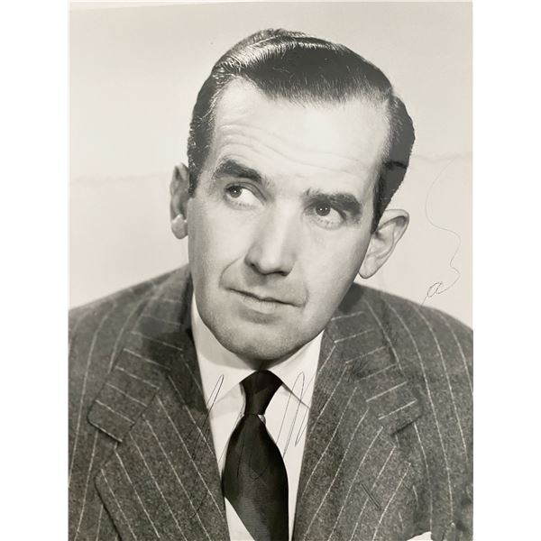 Edward Morrow signed photo