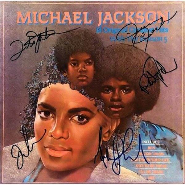 The Jacksons 5 signed 14 Original Greatest Hits with the Jackson 5 album