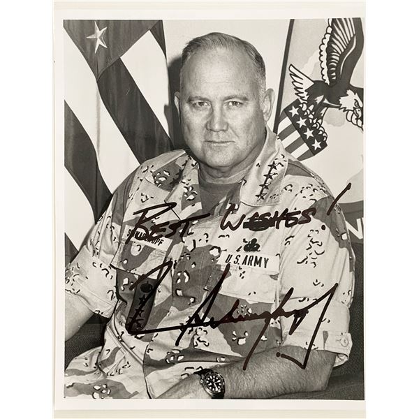 General Norman Schwarzkopf signed photo