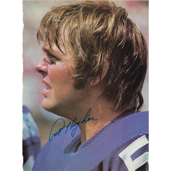 Pat Hughes signed  magazine photo