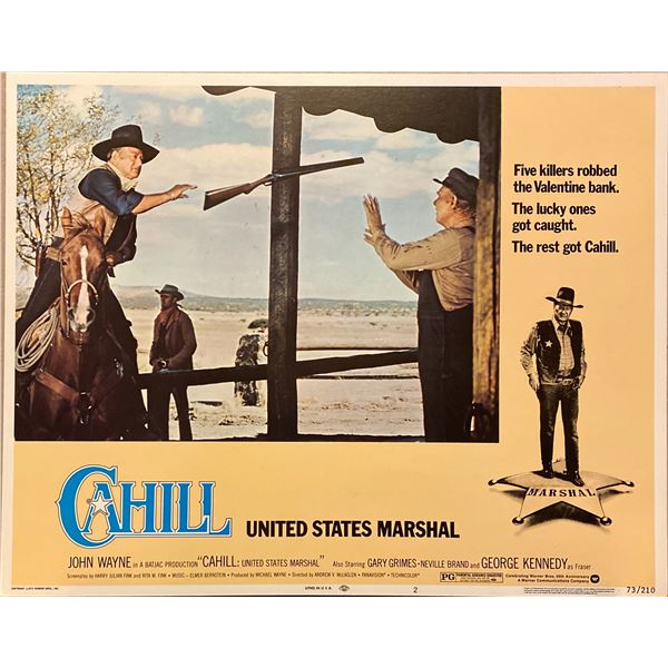 Cahill U.S. Marshall original lobby card