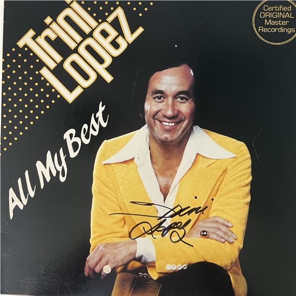 Trini Lopez All My  Best signed album