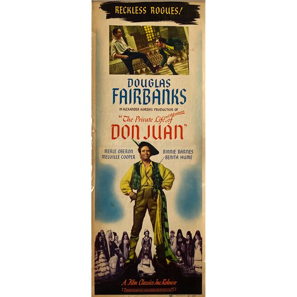 The Private Life of Don Juan 1947 original vintage insert card