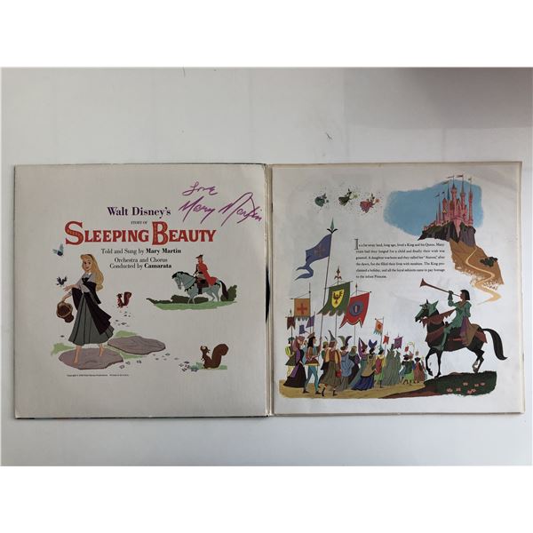 Mary Martin signed Sleeping Beauty sound track