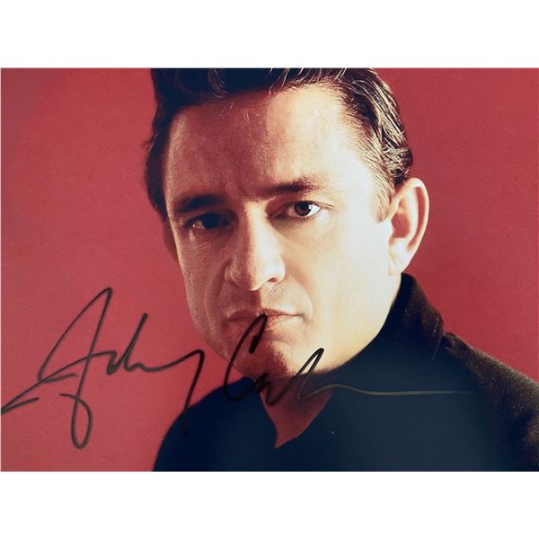 Johnny Cash signed photo