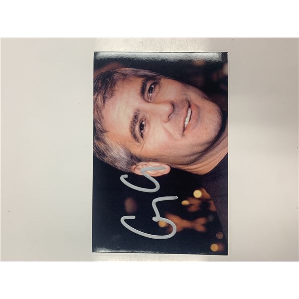 George Clooney signed photo